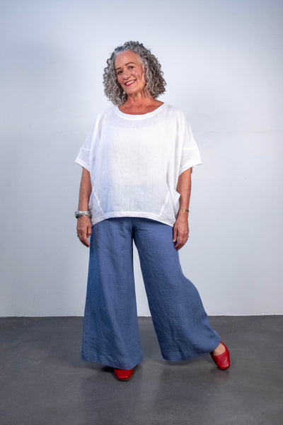 1373 Soft Top Linen Pant Riviera