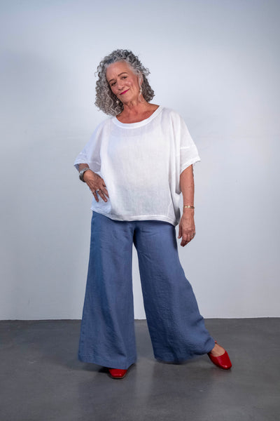 1373 Soft Top Linen Pant Riviera