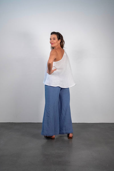 1373 Soft Top Linen Pant Riviera
