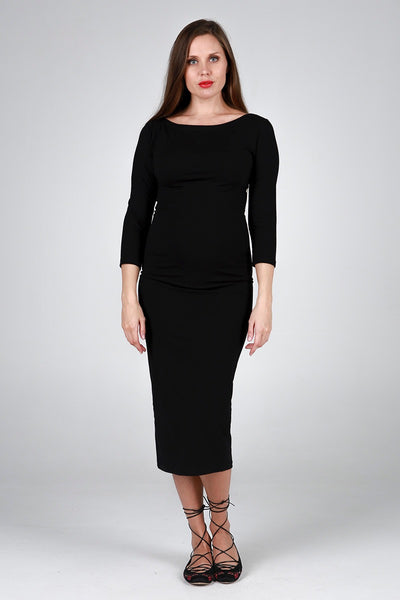 001 Boat Neck Tube Dress